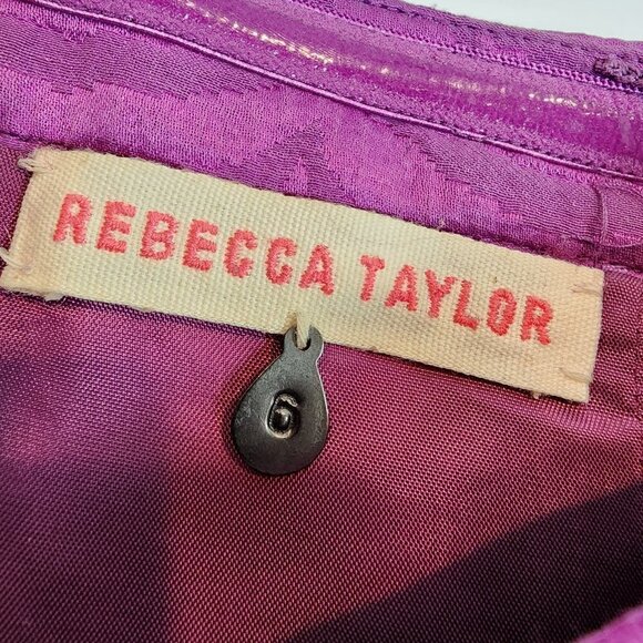 Rebecca Taylor Strapless Silk Blend Zebra Print Dress Mini Dress w/ Pockets Prom - Picture 7 of 15